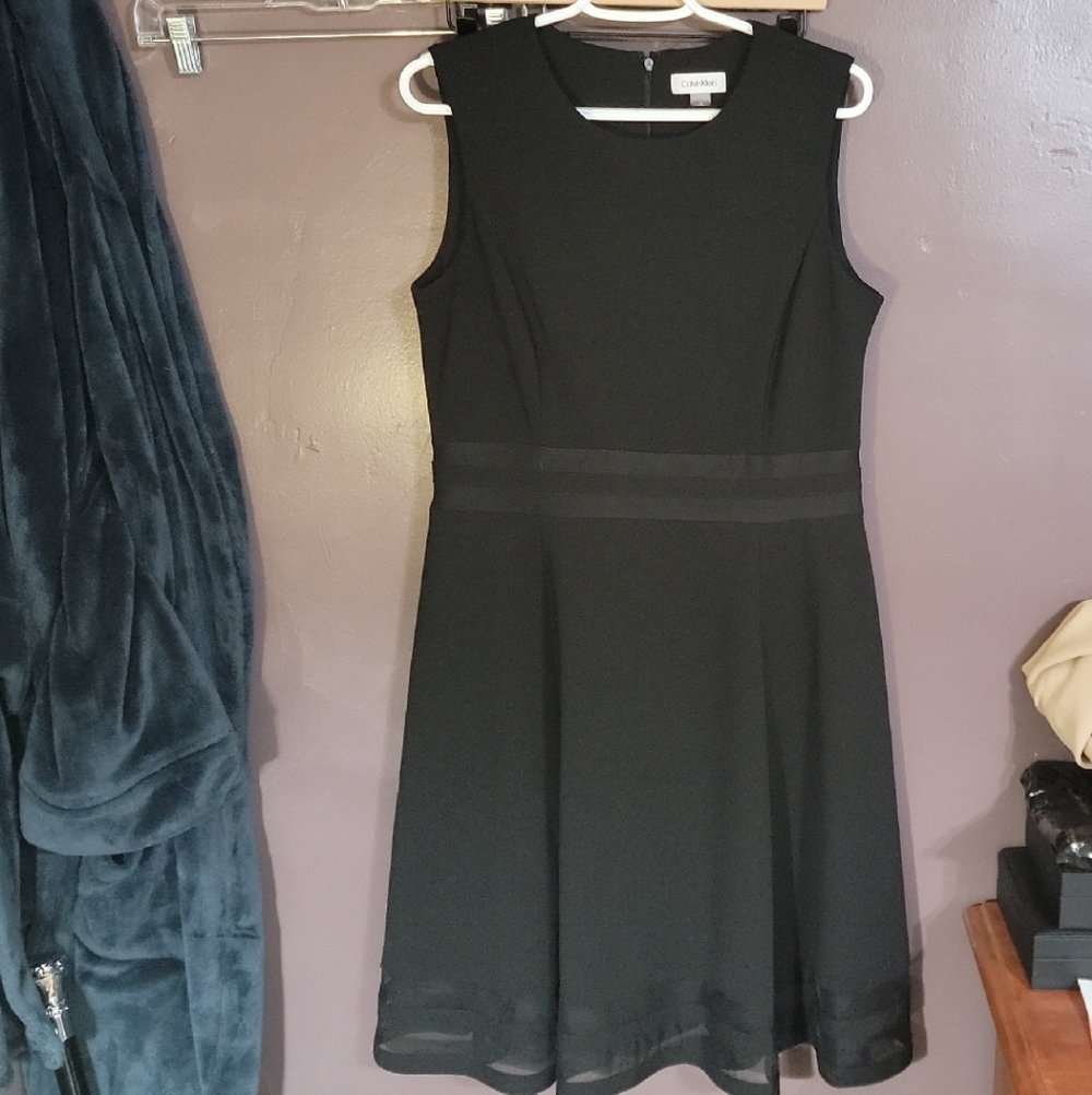 Calvin Klein Black Sleeveless Dress